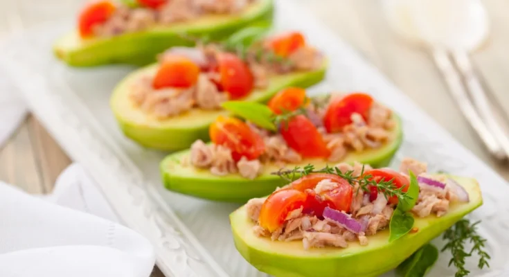 Caprese Stuffed Avocados