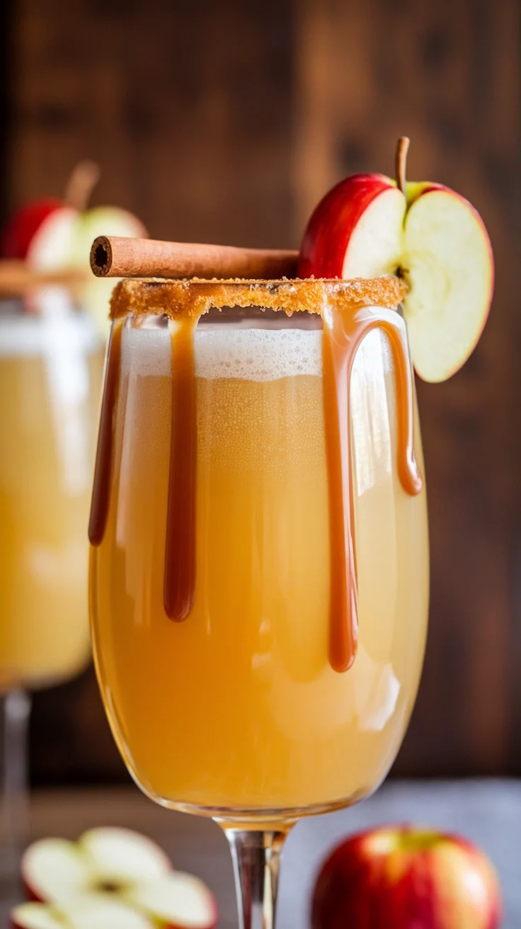 Caramel Apple Cider Mimosa