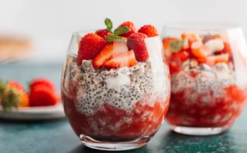 Chia Seed Pudding with Mixed Berries