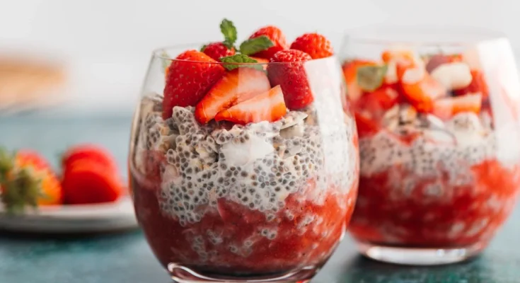 Chia Seed Pudding with Mixed Berries