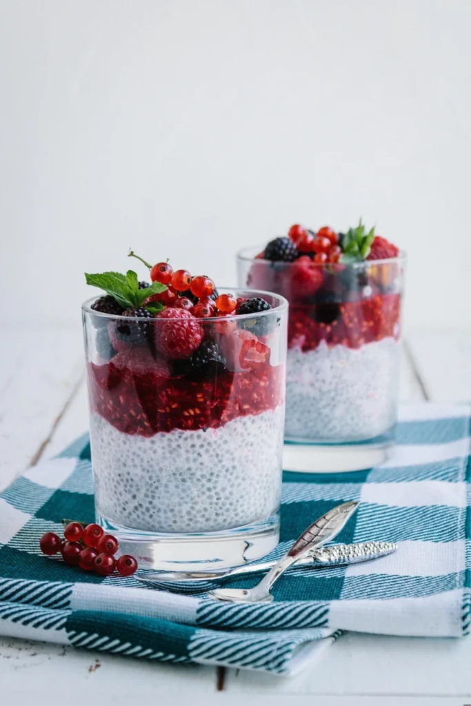 Chia Seed Pudding with Mixed Berries