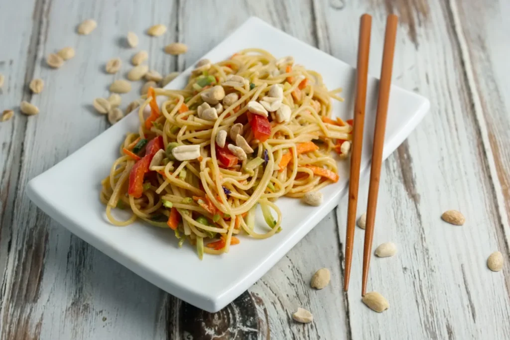 Cold Peanut Noodle Salad