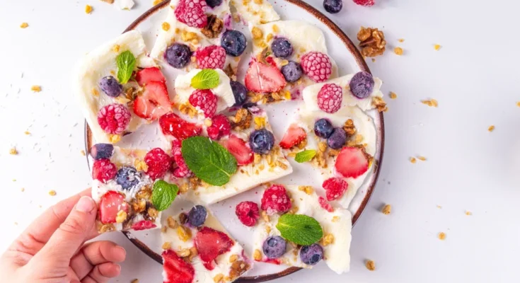 Frozen Yoghurt Bark Recipe 1 Frozen Yoghurt Bark