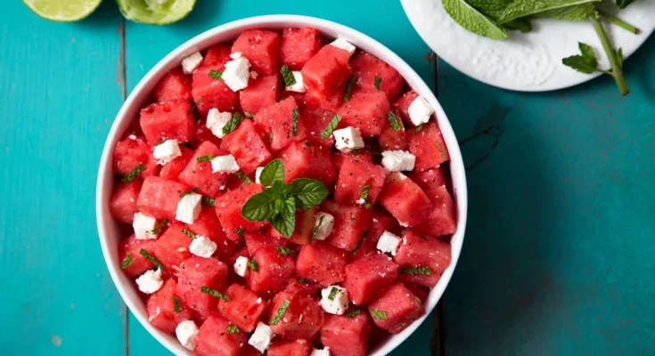 Fruit Salad with Mint Lime Dressing (2)