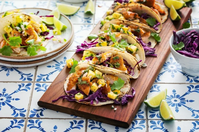 Grilled Shrimp Tacos with Mango Salsa