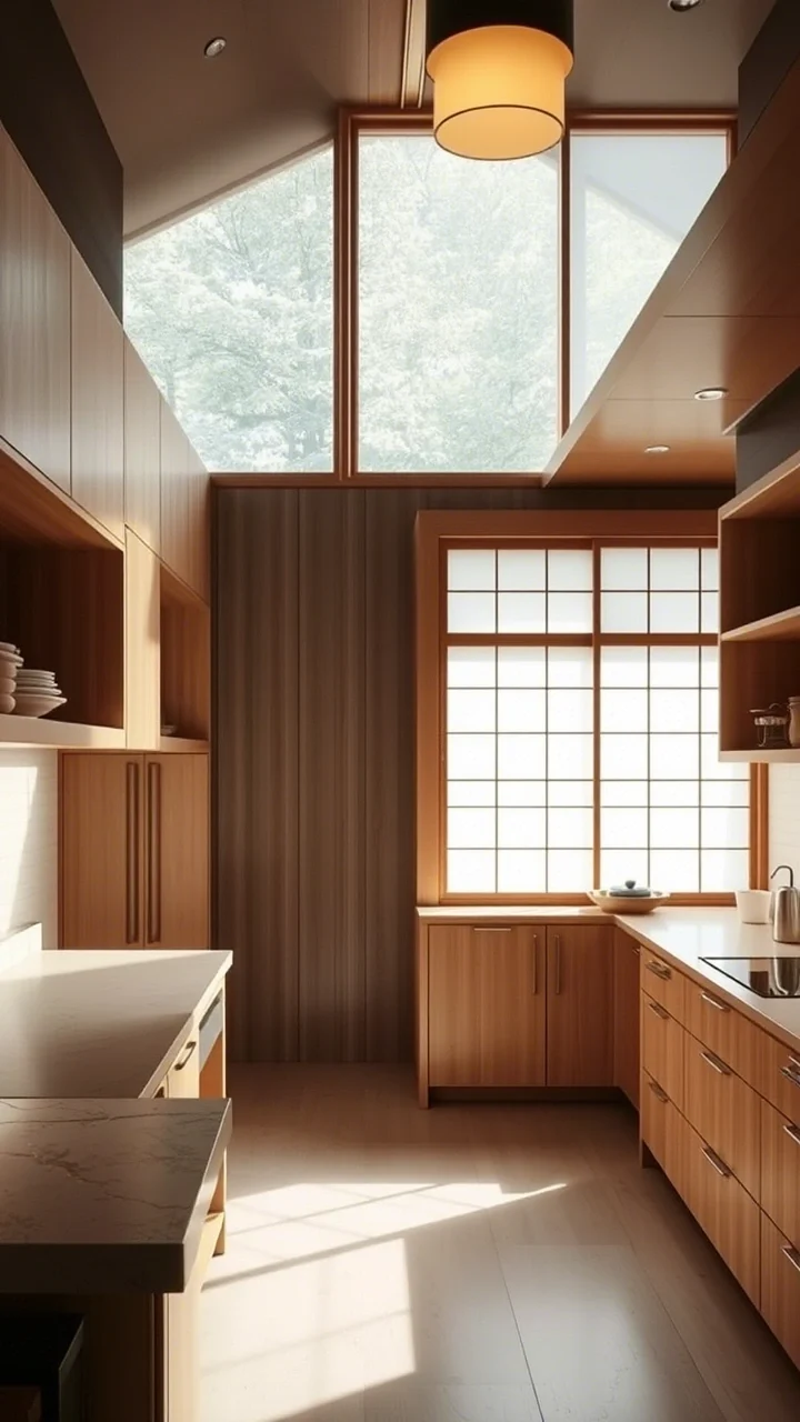 Japanese Inspired Zen Kitchen