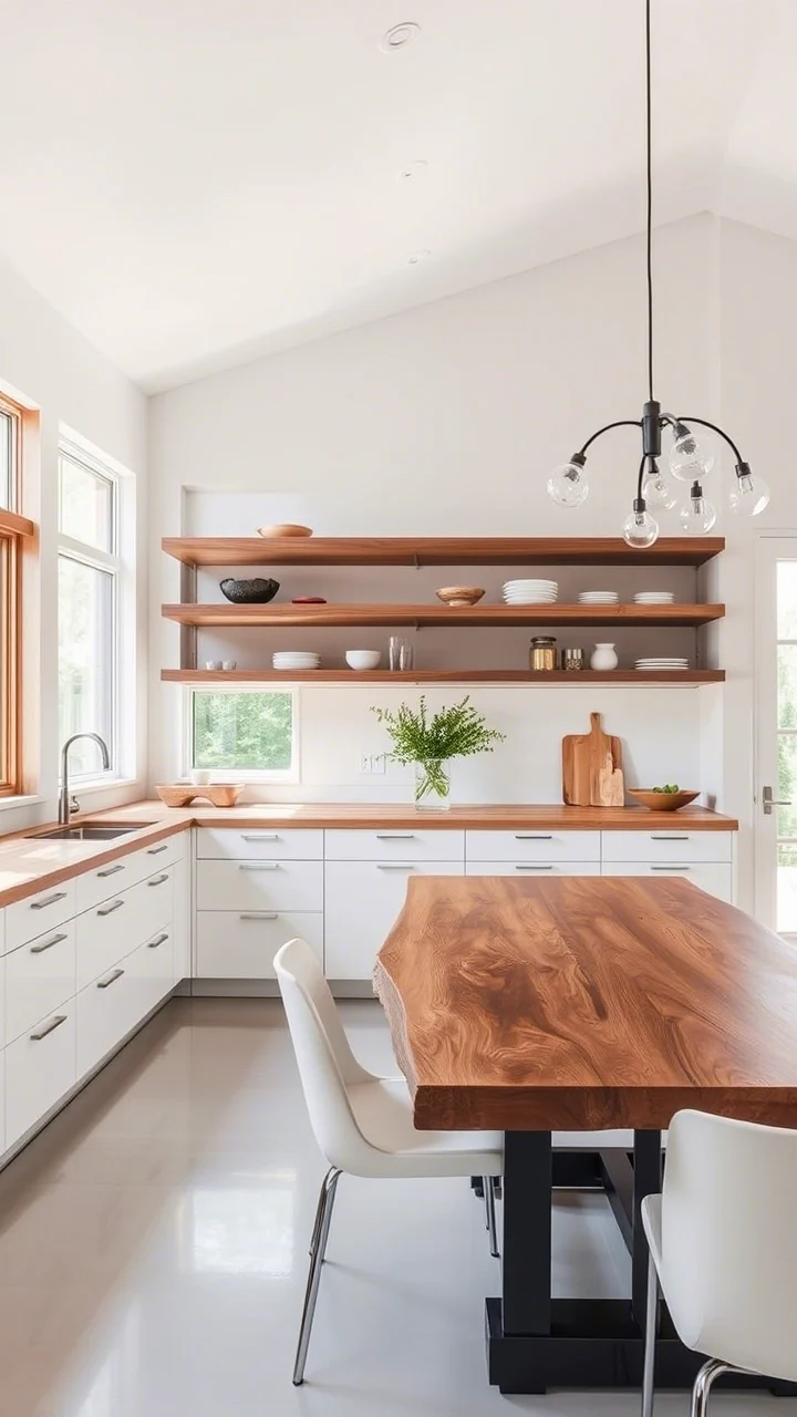 Kitchen with Natural Wood Accents