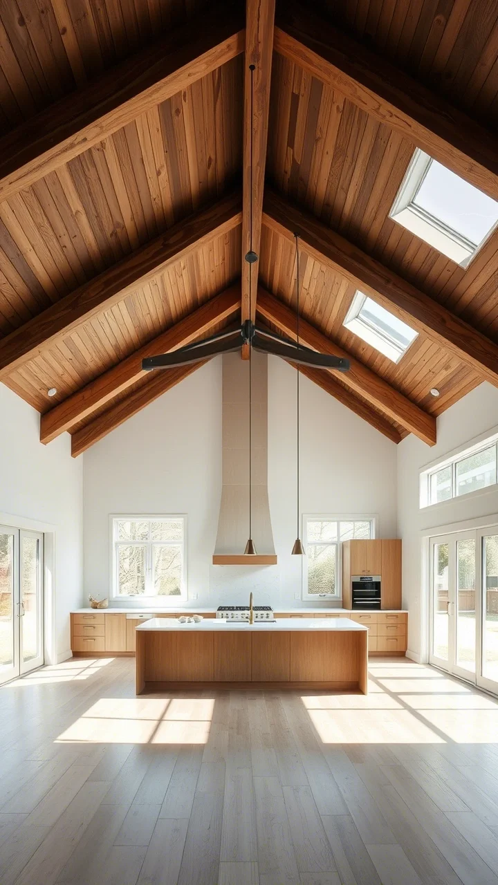 Kitchen with Vaulted Ceiling