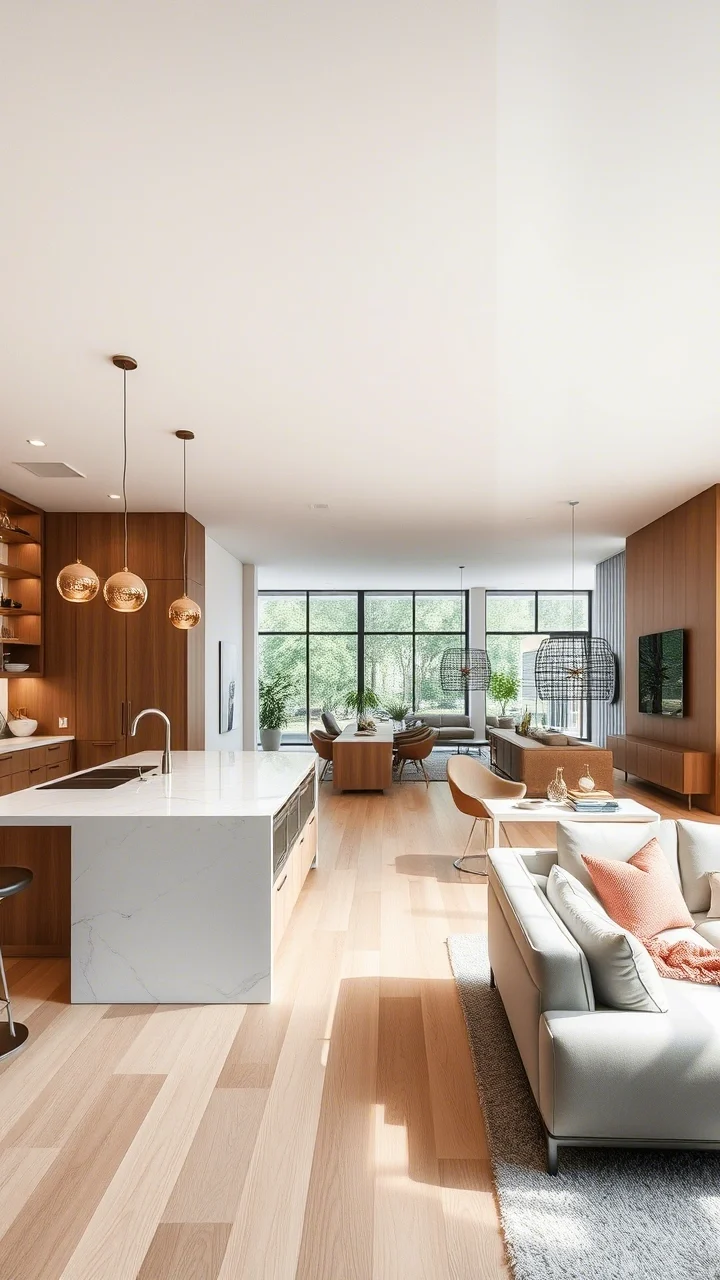 Open Plan Kitchen with Island