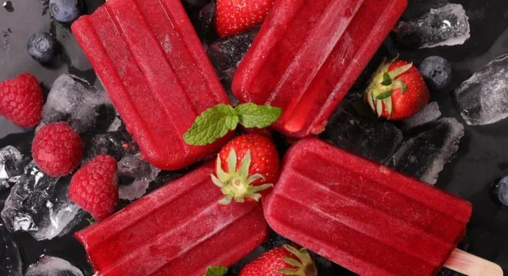 Strawberry Basil Lemonade Popsicles Recipe 1 Strawberry Basil Lemonade Popsicles