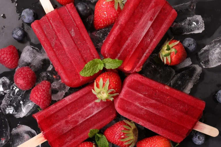 Strawberry Basil Lemonade Popsicles
