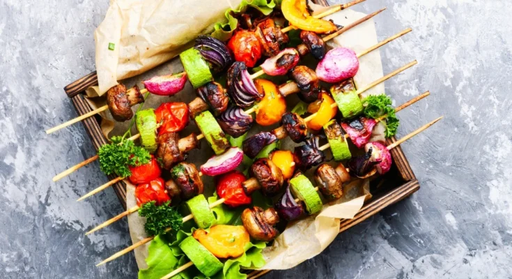 Summer Veggie Skewers with Lemon Herb Marinade (2)