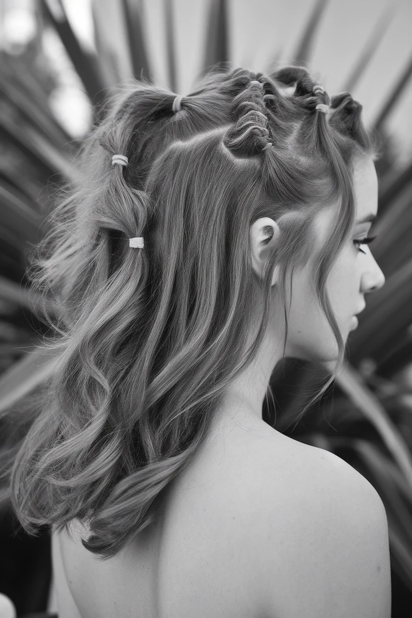 The Half Up Bubble Pony