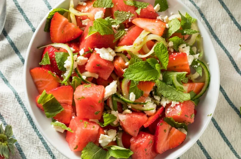 Watermelon and Feta Salad with Grilled Chicken Recipe