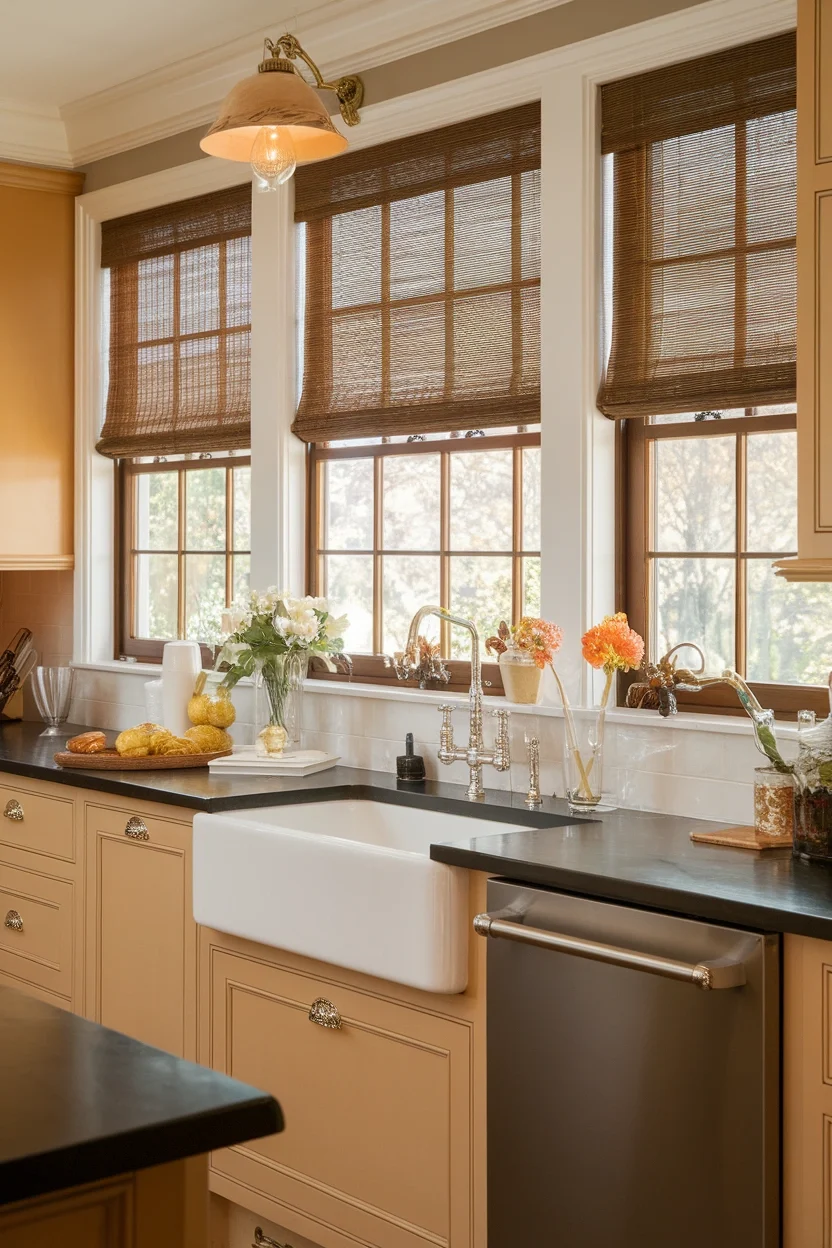 Bamboo Roller Shades