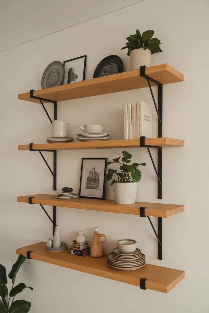 Floating Shelves small kitchen design ideas