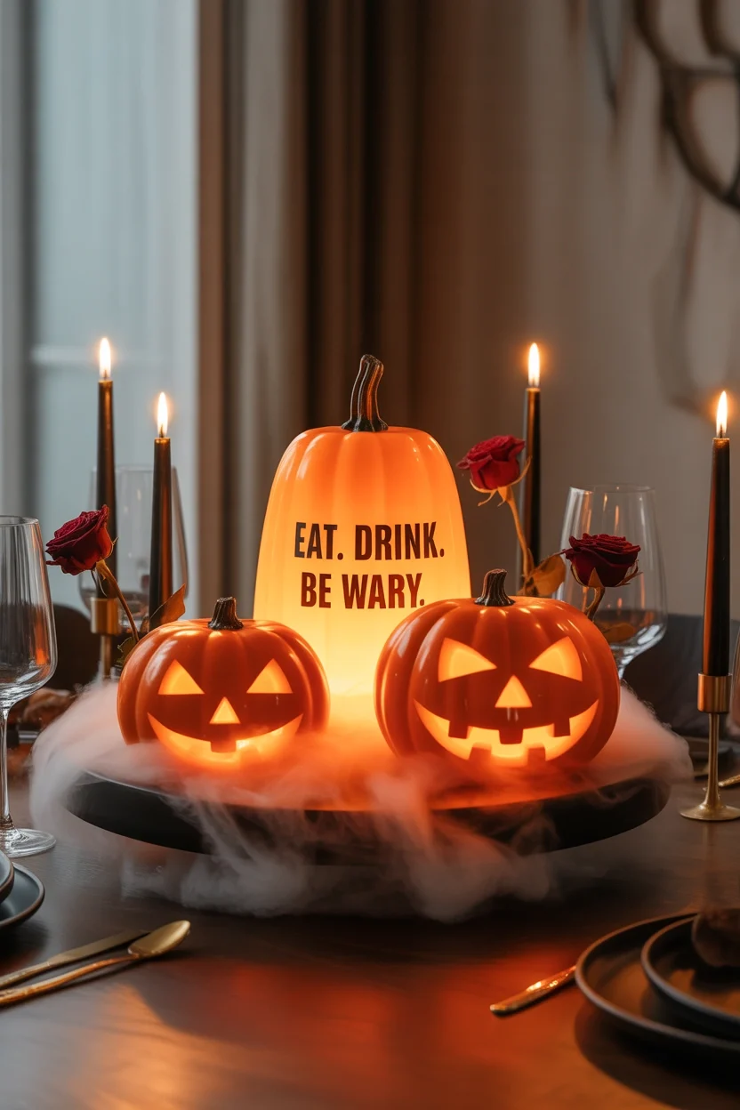 Glowing Jack O’ Lanterns – Table Centerpiece