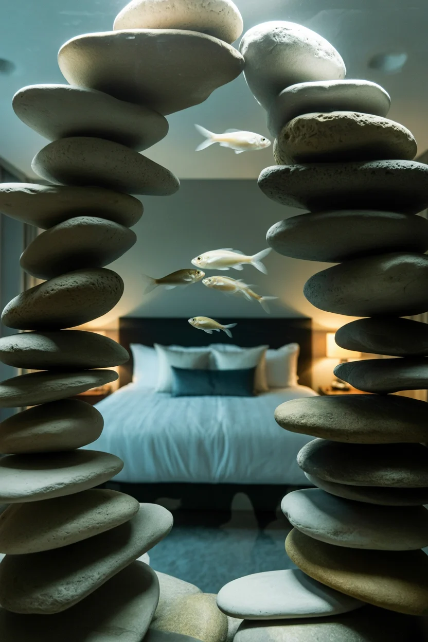 Master Bedroom Stone Arch Romance