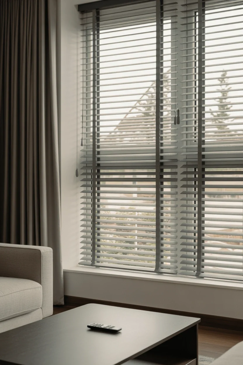Motorized Blinds window treatment ideas for large windows