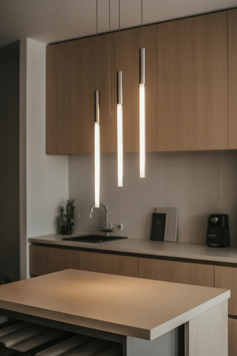 Pendant Lights Over Island small kitchen design ideas