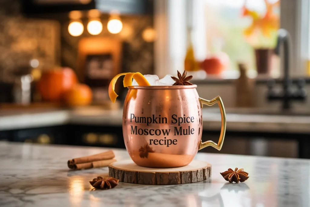 Pumpkin Spice Moscow Mule Recipe: Fall Vibes in a Copper Mug 2 Pumpkin Spice Moscow Mule Recipe1