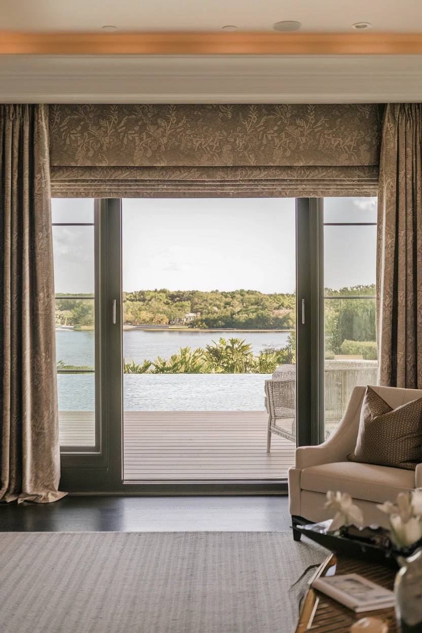 Remote Controlled Roman Shades