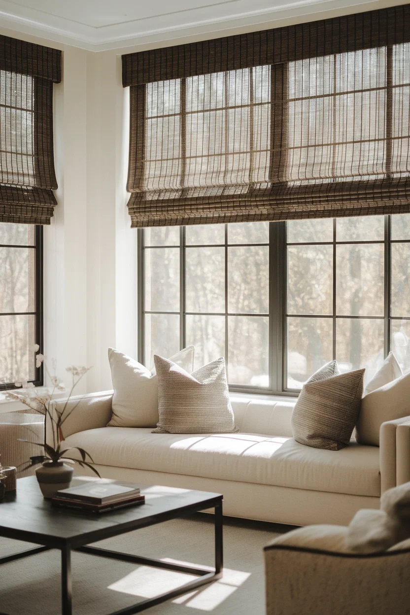 Roman Style Bamboo Shades