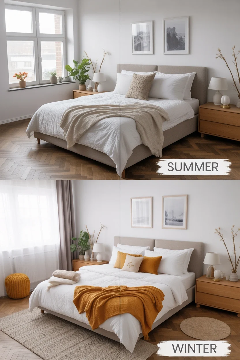 Seasonal Bedroom Styling