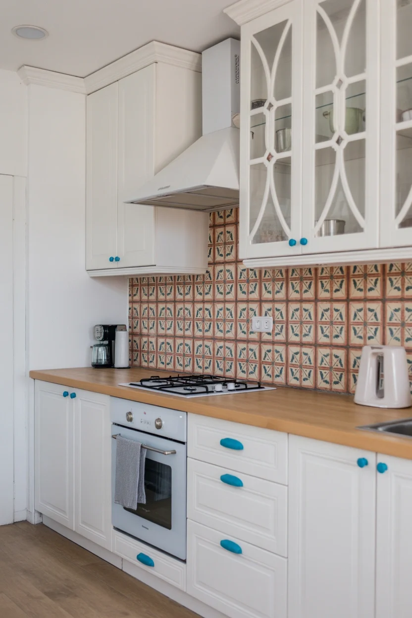 Strategic Color Pops small kitchen design ideas