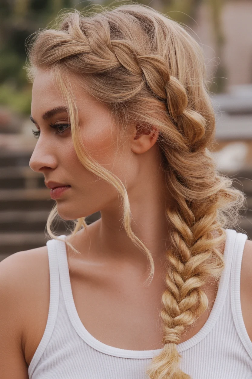 Twisted Side Braid