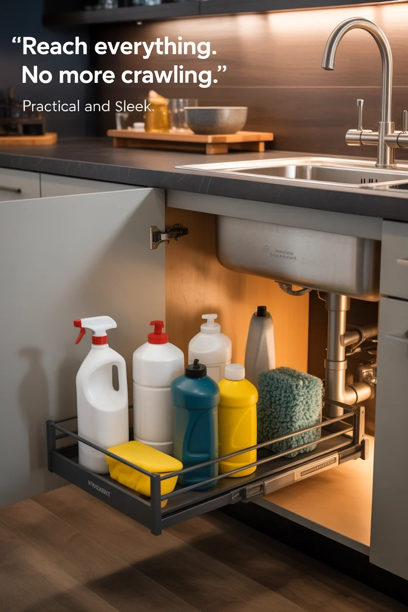 Under Sink Shelf Extender