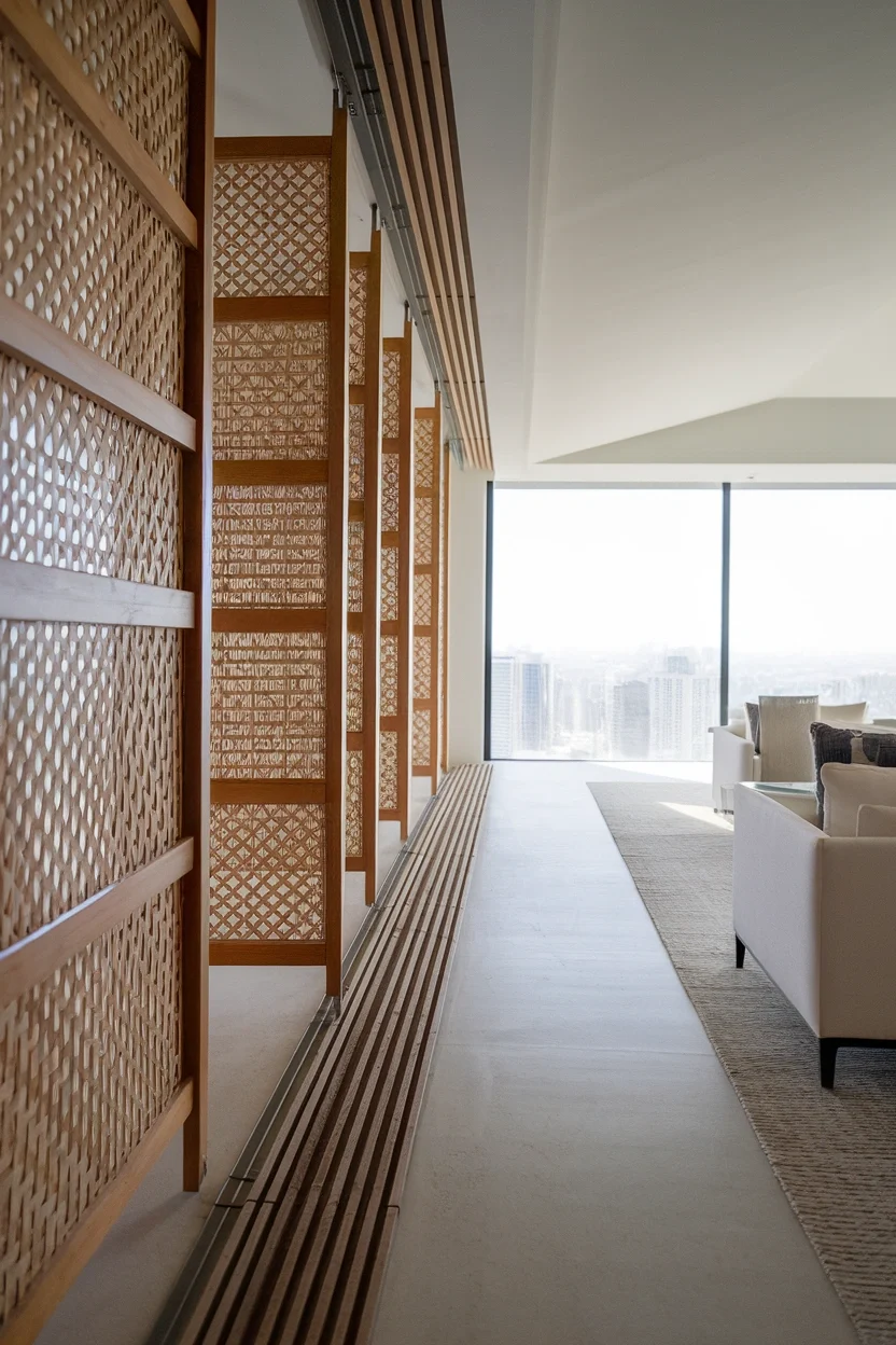 Woven Bamboo Panel Tracks