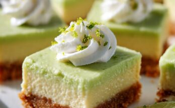 delicious homemade key lime pie bars with a golden