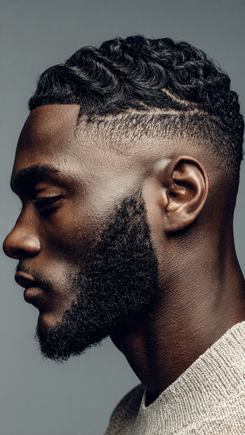 15 Ultimate Summer Hairstyles for Boys: Beat the Heat in Style 15 taper fade with waves high quality close up portra