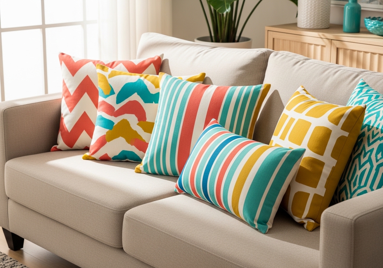 Bright and Bold Throw Pillows