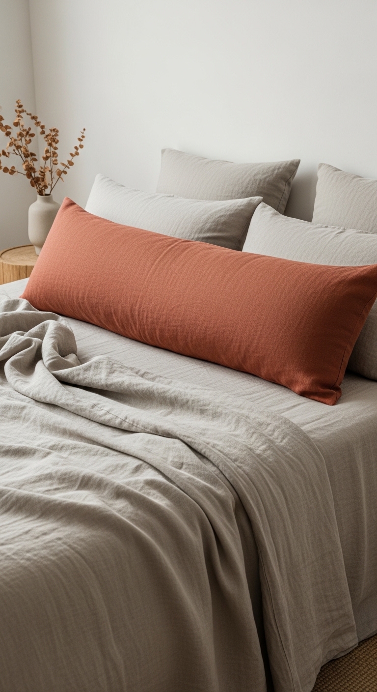 Elegant Linen Lumbar Pillows