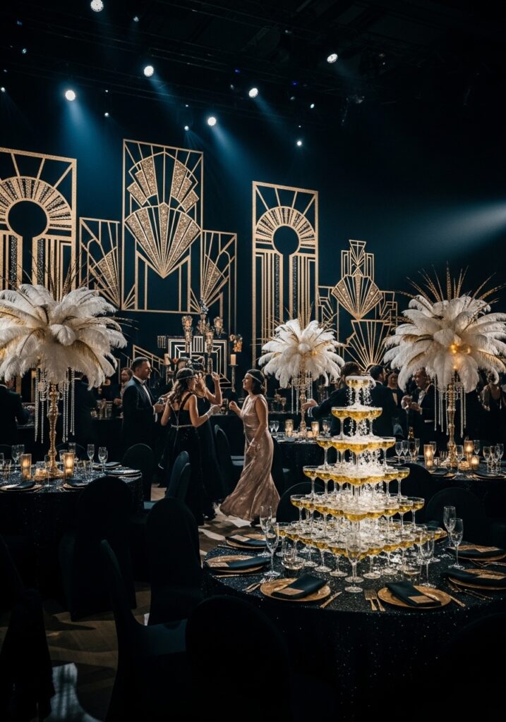 Glamorous Gatsby Black & Gold