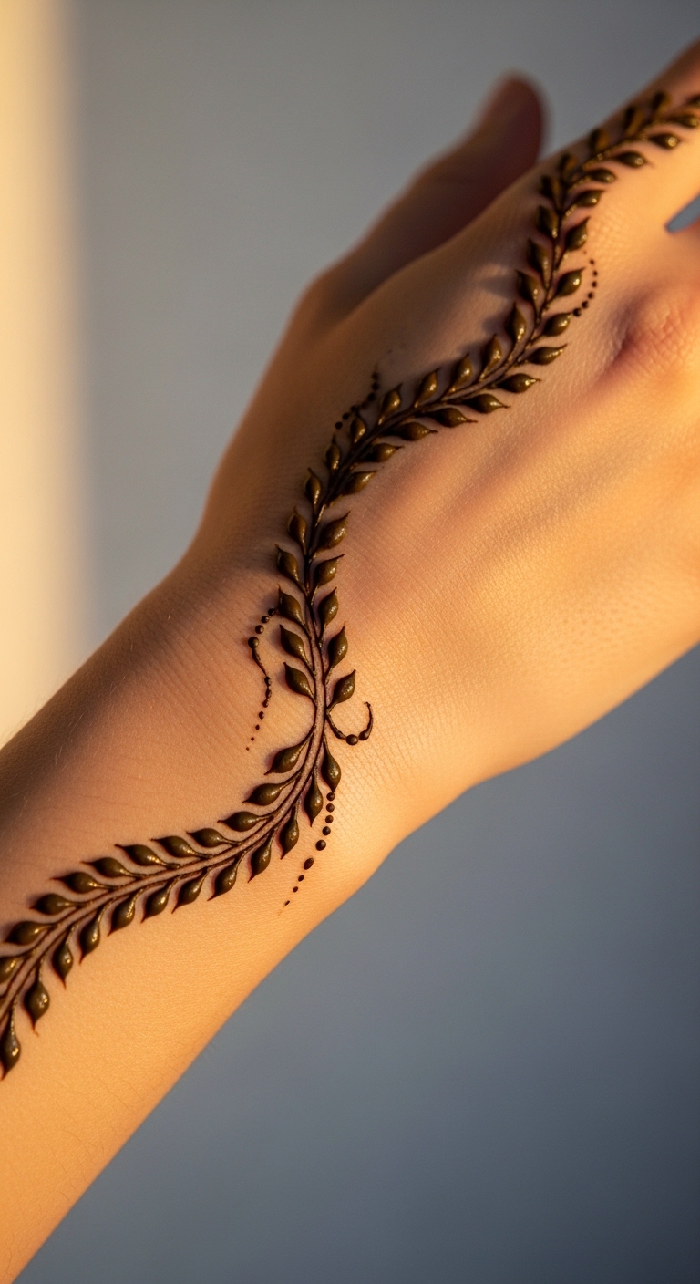 Minimalist Back Hand Vine