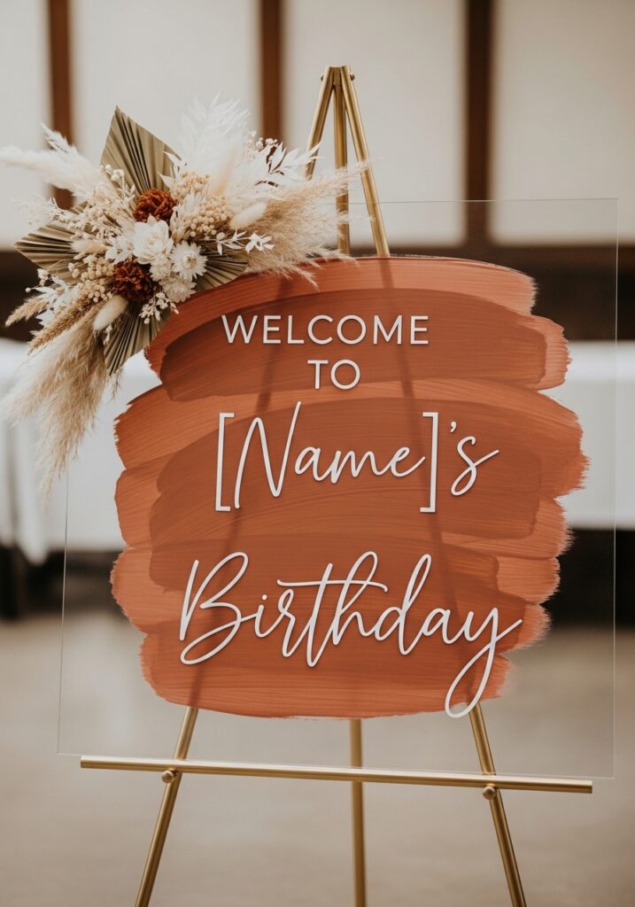 Modern Acrylic & Painted Signage