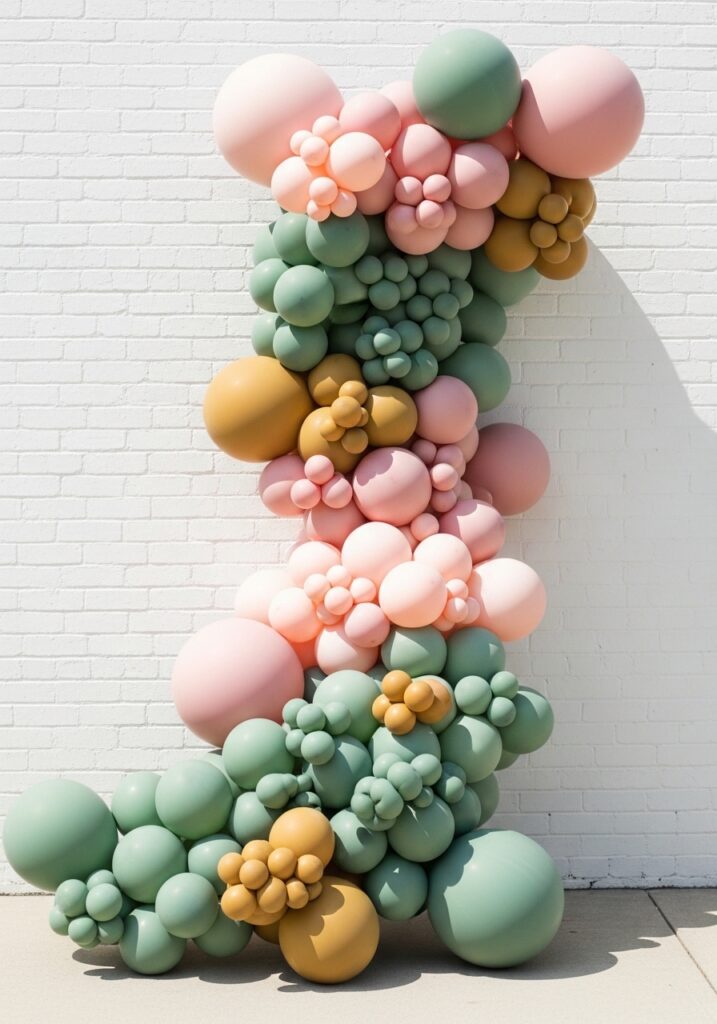 Organic Pastel Balloon Garlands