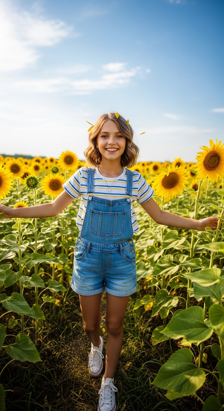 Playful Overall Shorts (Shortalls)