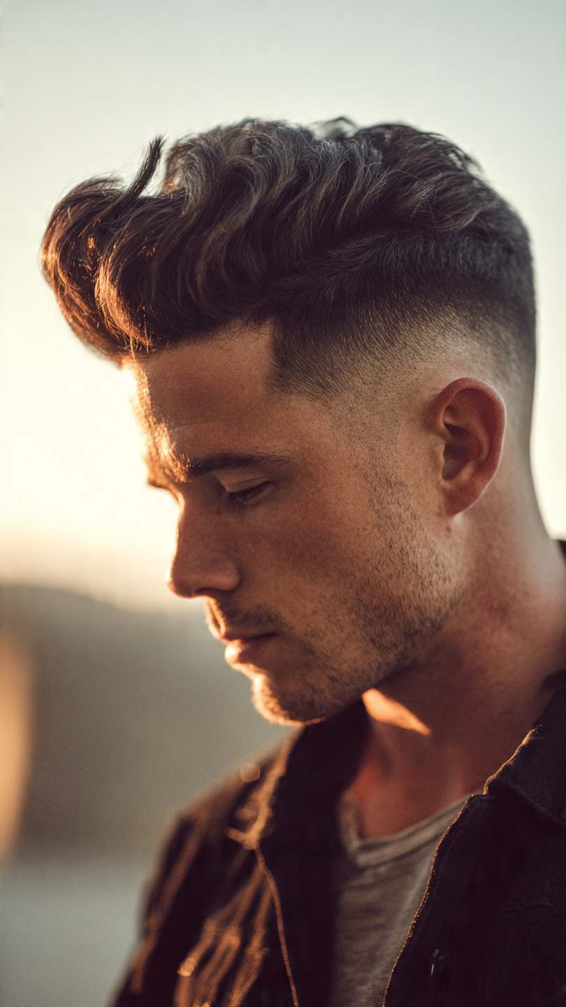 The Skin Fade Pompadour
