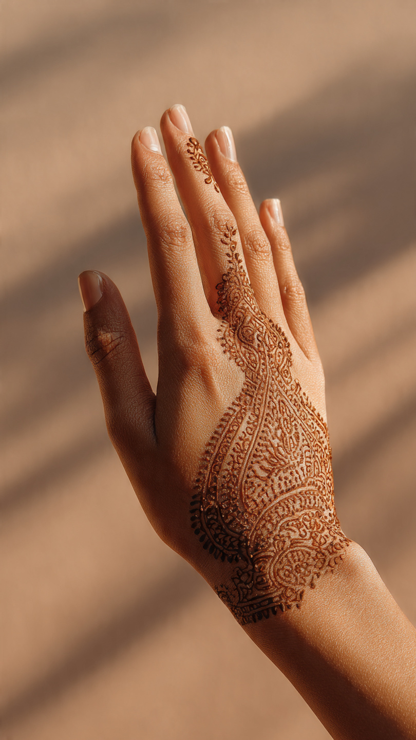 a close up of a womans hand showcasing a minimalis