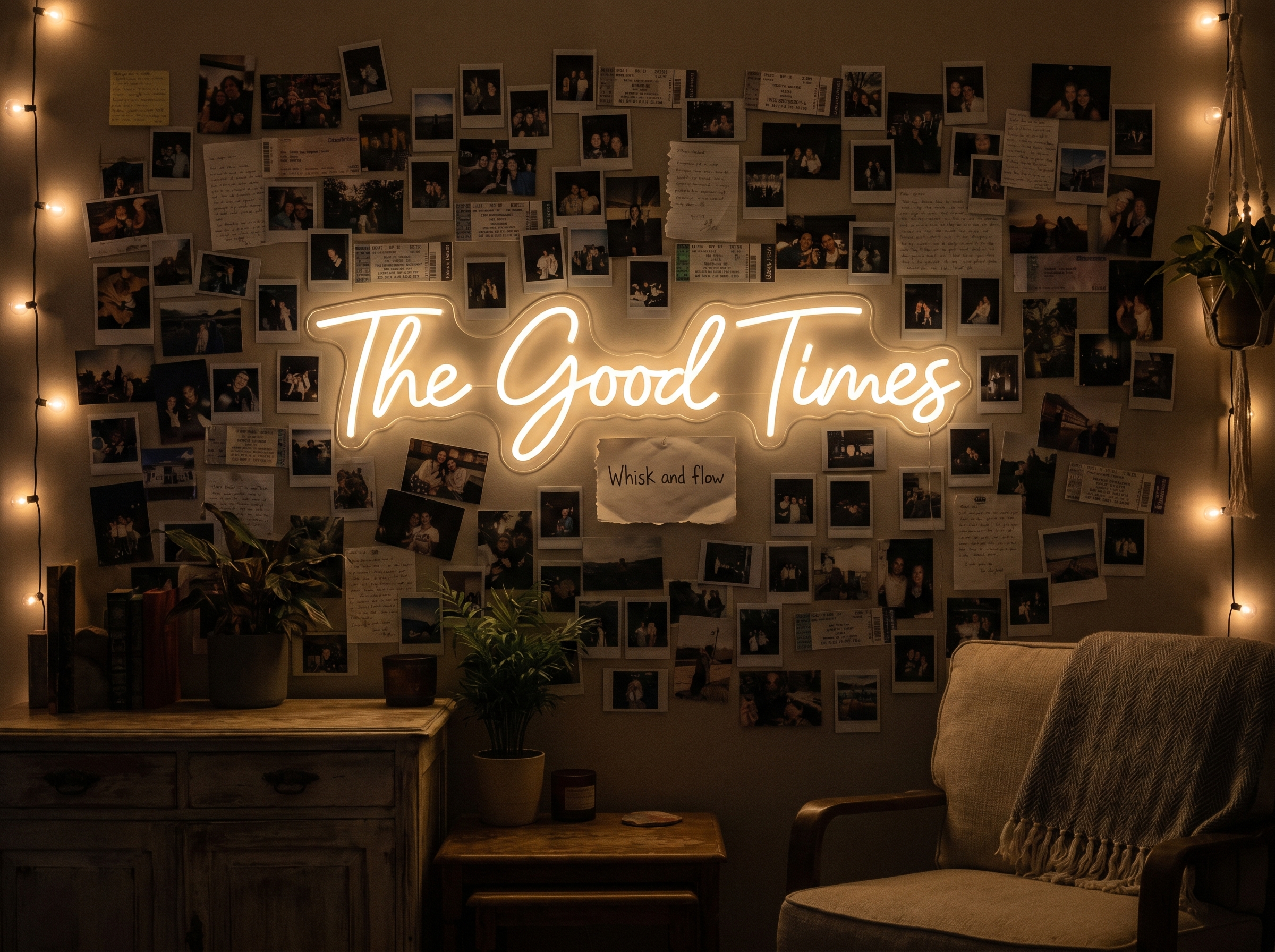 A vibrant memory wall featuring 202605311520